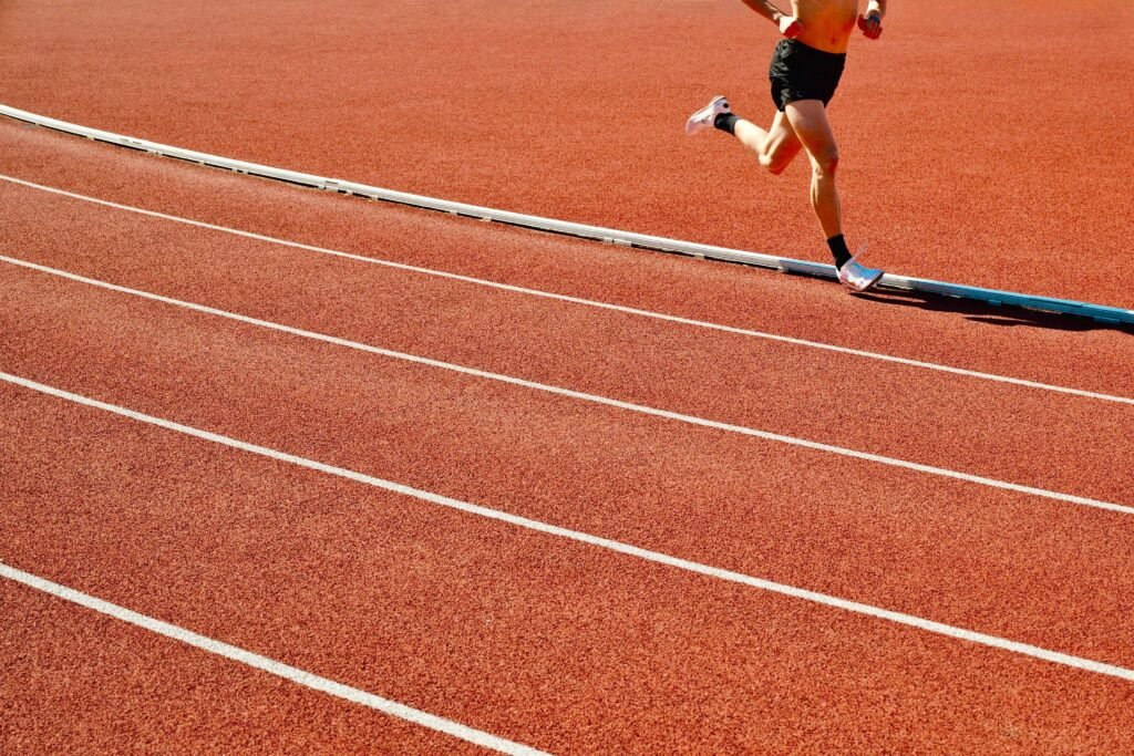 athlete running