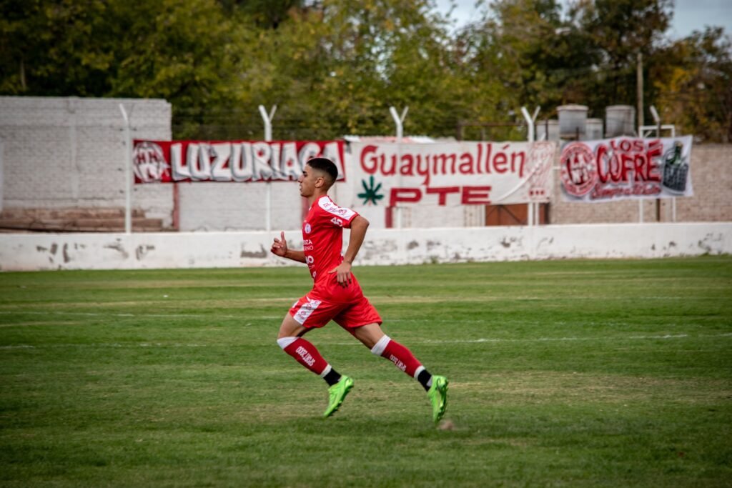 footballer running